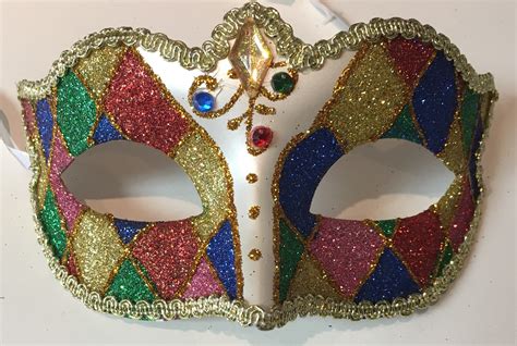 Festive Mardi Gras Masks - Colorful Variety