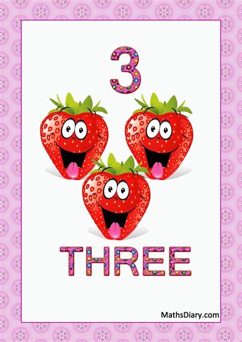 Learning counting and recognition of number 3 – worksheets – Level 1 ...