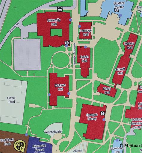 Montclair State University Campus Map - Printable Map