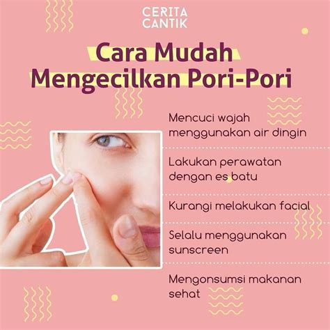 Salah satu penyebab kulit berminyak adalah pori-pori wajah yang besar. Cara mengatasinya adalah ...