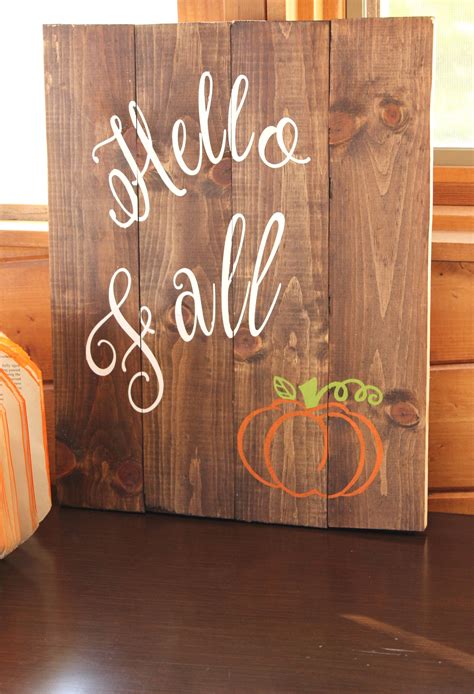 Preparing the Home to Host Guests and DIY Hello Fall Sign - I Dig Pinterest