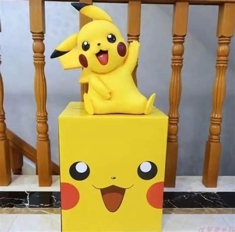 Pikachu Action Figure Pokemon Lifesize Cosplay Decor Prop Replica 33cm ...