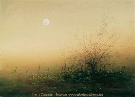 Catherine Anderson AWS Watercolor Artist - Foggy Field Painting