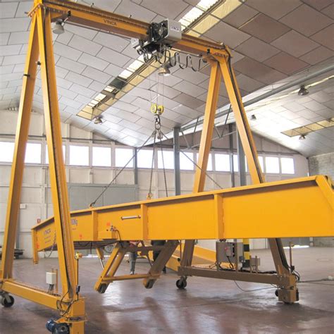 A Frame Lifting Portable Gantry Crane 3.5 Ton Fixed Height With ...