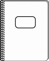 Spiral Notebook Clip Art Black And White Sketch Coloring Page sketch template