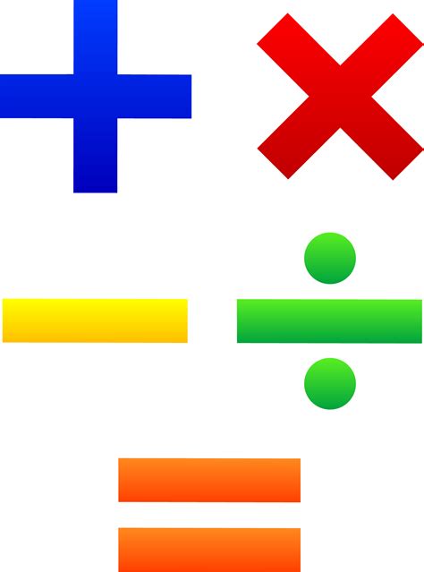 Mathematical Symbols Set - Free Clip Art