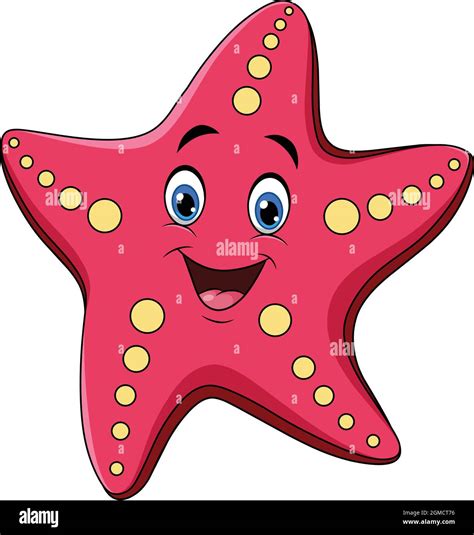 Cute Starfish cartoon vector illustration Stock Vector Image & Art - Alamy