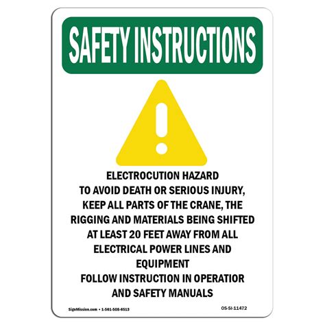 Safety Instruction Signs