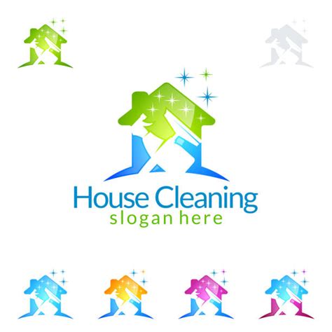 House Cleaning Logo Illustrations, Royalty-Free Vector Graphics & Clip ...