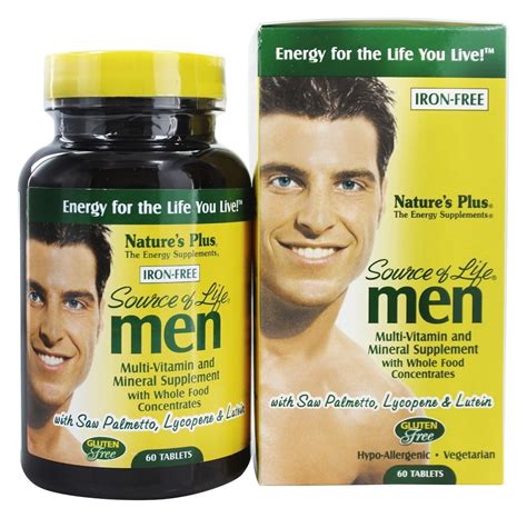 Natures Plus - Source Of Life Men's Multi-Vitamin - 60 Tablets ...