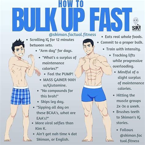 *HOW TO BULK UP FAST* by @skiman.factual.fitness ⠀⠀⠀⠀⠀⠀⠀⠀⠀ For the most ...