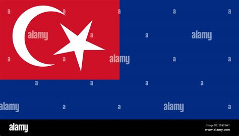 Flag of Johor state and federal territory of Malaysia. Vector illustration Stock Vector Image ...