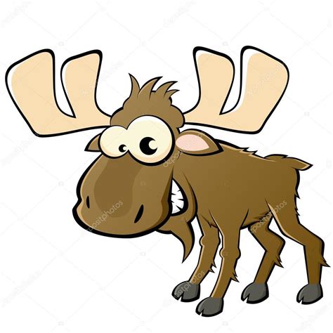 Funny cartoon moose — Stock Vector © shockfactor.de #12038892