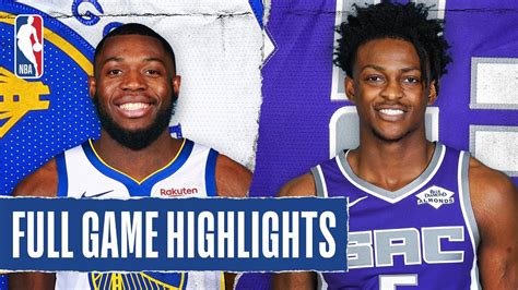 WARRIORS at KINGS | FULL GAME HIGHLIGHTS | January 6, 2020 - YouTube