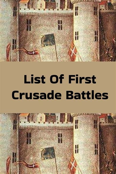 List Of First Crusade Battles | Crusade, Battle, Comedy funny videos