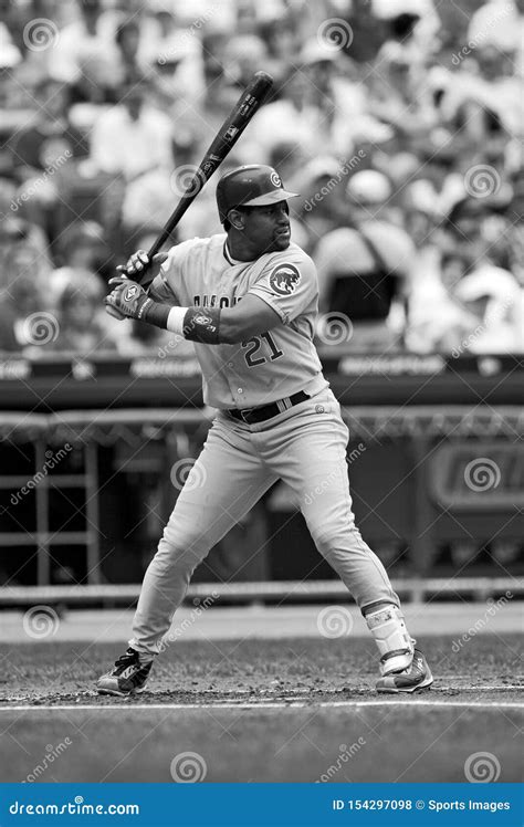 Sammy Sosa Chicago Cubs editorial stock photo. Image of action - 154297098