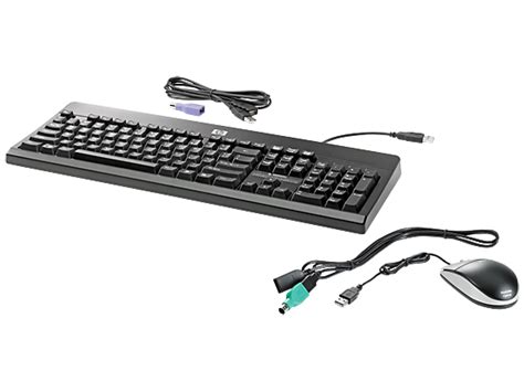 HP® USB PS2 Washable Keyboard and Mouse (BU207AA#ABA)