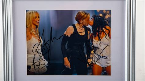 Britney Spears, Madonna, and Christina Aguilera Signed Photograph at ...