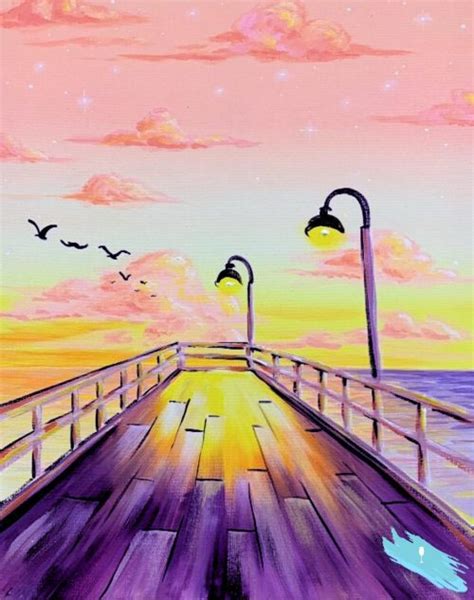 Sunset Pier - Champainting