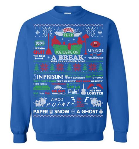 Friends Ugly Christmas Sweater | Friends Christmas Sweater For Men Women - The Wholesale T ...