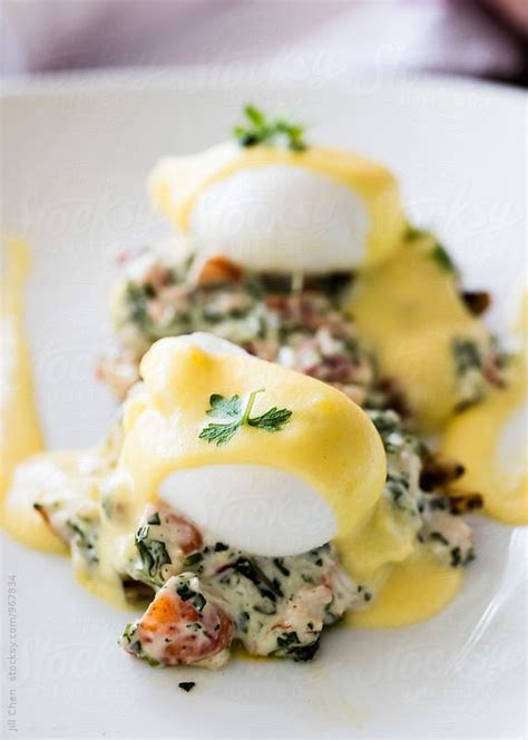 "Lobster Eggs Benedict" by Stocksy Contributor "Jill Chen" | Eggs benedict, Food, Seafood recipes