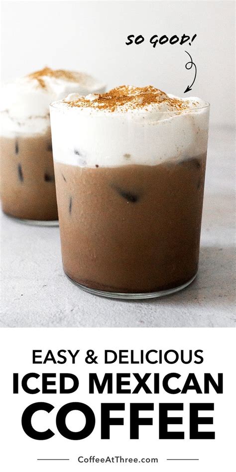 Iced Mexican Coffee | Coffee drink recipes, Easy coffee recipes, Coffee ...