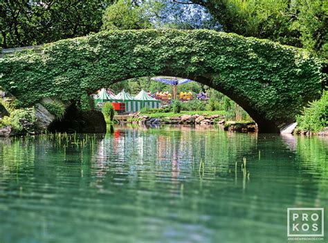 Gapstow Bridge in Summer, Central Park - Fine Art Photo by Andrew Prokos