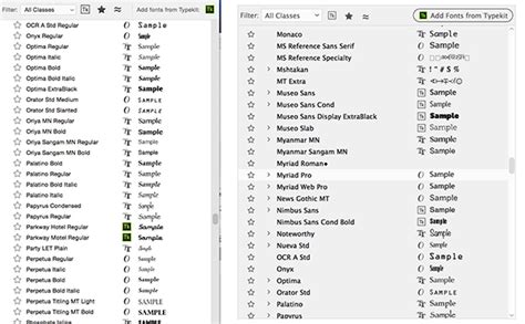 Filtering and Finding Fonts in Adobe Apps | CreativePro Network