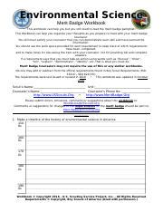 environmental science merit badge worksheet for 5th 12th grade lesson planet - environmental ...