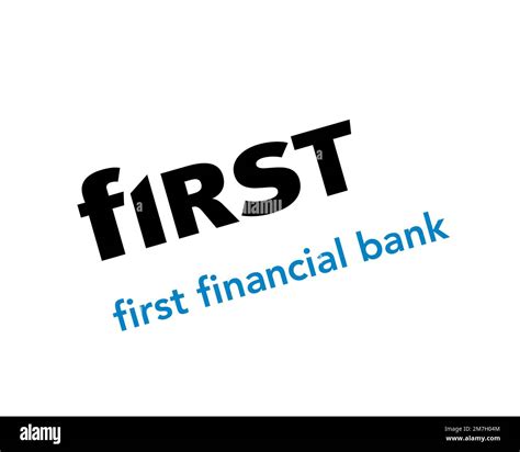 First Financial Bank Ohio, Rotated Logo, White Background Stock Photo - Alamy