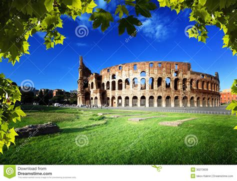 Colosseum in Rome, Italy stock image. Image of imperial - 30273639