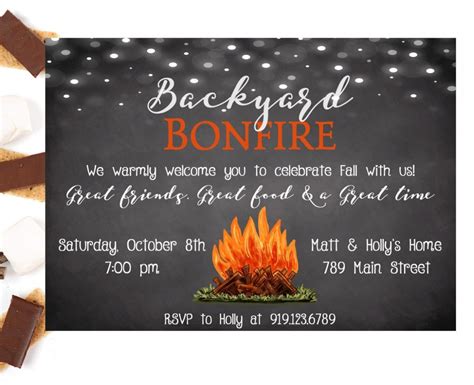 Bonfire Party Invitation - Mickey Mouse Invitations Templates