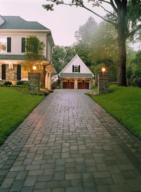 Pin by Andrew Mohler on Curb Appeal | House exterior, Brick driveway, Driveway design