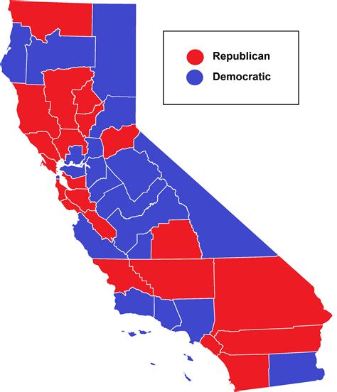 California State Senate after the 1956 General Elections : r/MapPorn