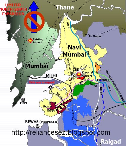 Reliance SEZ and India Real Estate: Navi-Maha Mumbai SEZ - Maps