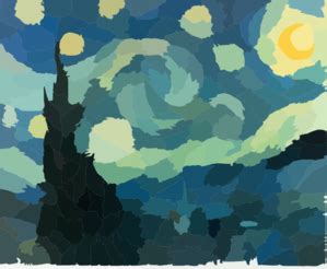 Gogh Starry Night Clip Art at Clker.com - vector clip art online, royalty free & public domain