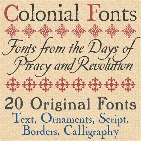 The Colonial Fonts Collection | Fontcraft: Scriptorium Fonts, Art and Design | Lettering ...