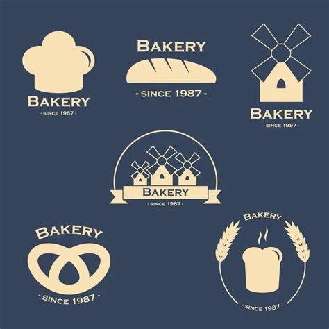 372 Vector bakery logos set Vector Images | Depositphotos