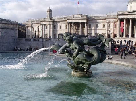 Dolphins, mermaids and mermen - Fountains in Trafalgar Squ… | Flickr