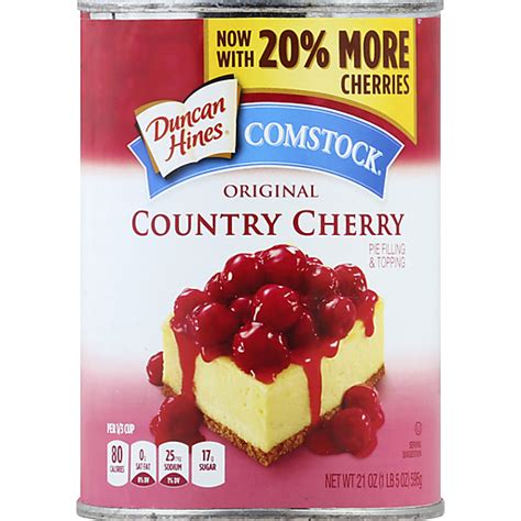 Duncan Hines® Comstock® Original Country Cherry Pie Filling & Topping ...