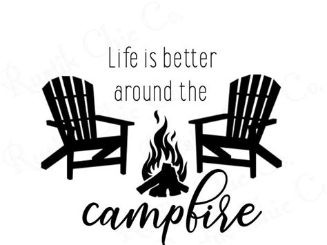 Camping Svg, Svg, Png, Jpg, Dxf, Campfire Svg, Cricut Cut File, Cricut,silhouette, Campfire, Cut ...