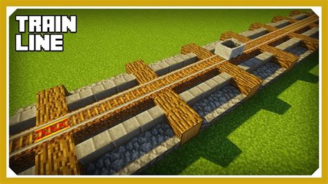 Minecraft: How To Build A Train Line Tutorial (Easy Survival Minecraft Design) - YouTube