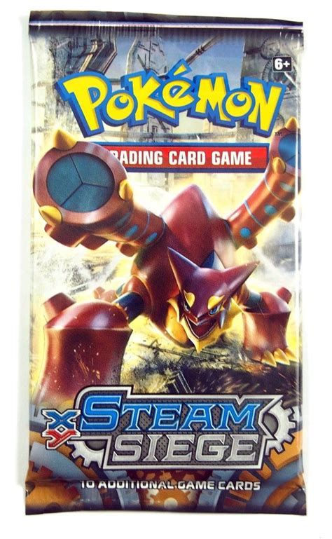 1 Pokemon TCG XY Steam Siege Sealed Booster Pack (2016) (Trading Card Game) | Heroes Sports Cards