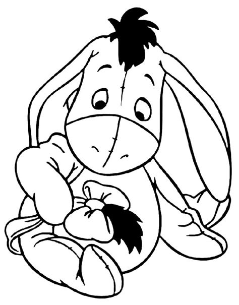 Eeyore Coloring Pages Baby | K5 Worksheets