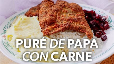 Cómo Hacer PURÉ de PAPA (con Carne Apanada) 🥔😍 - YouTube