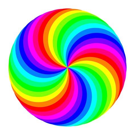 Clipart - 36 circle swirl 12 color