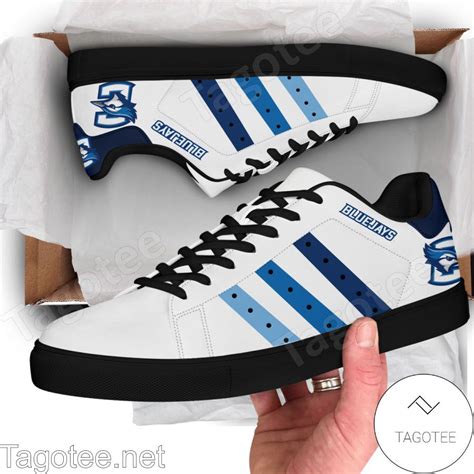 Creighton Bluejays Print Stan Smith Shoes Style - Tagotee