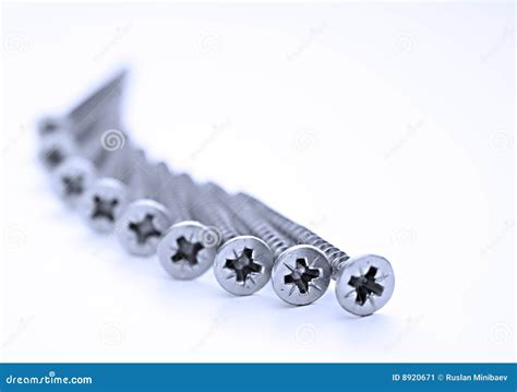 Stainless steel screws stock image. Image of metallic - 8920671