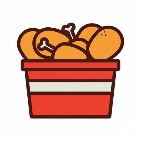 Bucket, chicken, fast, food, kfc icon - Download on Iconfinder