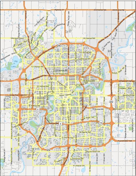 Map of Edmonton, Alberta - GIS Geography